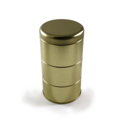 Gold 3-tier cannister